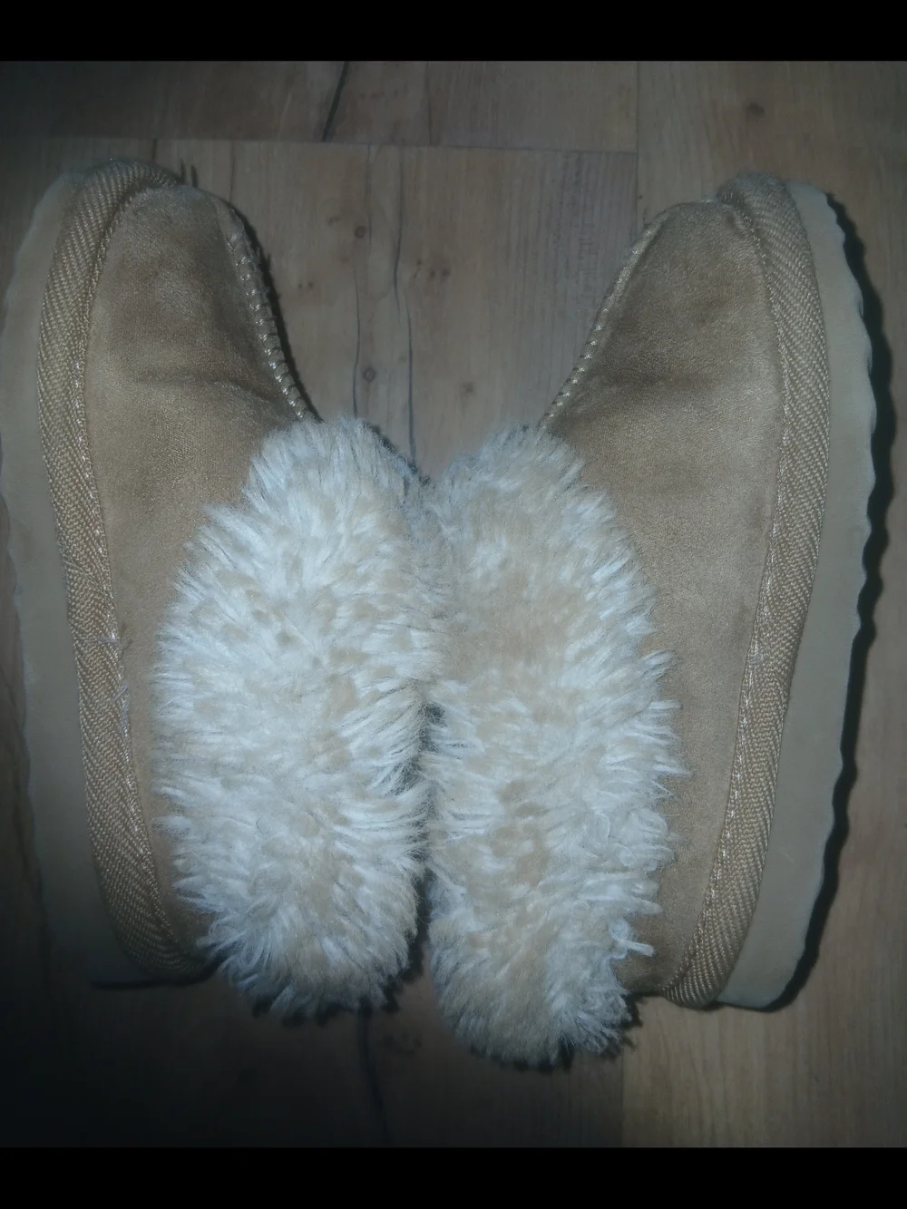 Kids Plush-Lined Slipper Boots - Cream